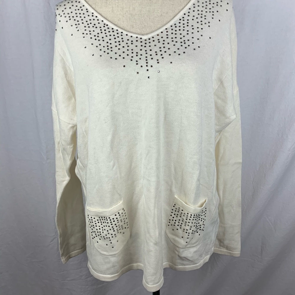 Caroline biss sweater and matching scarf